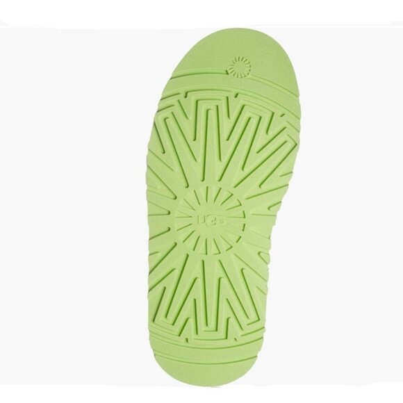 UGG Tazz Platform Slipper Mustard Seed/Vibrant Green 8 - Picture 6 of 15